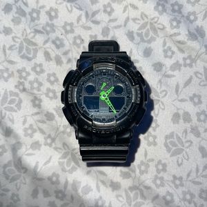G-shock mens watch! Green and black. Great condition